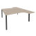 Рабочая станция на П-образном м/к Onix O.MP-D.SA-4 1580x2395x750 (Тиквуд Темный/Белый Металл)