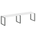 Рабочая станция Metal System Style БО.СМ-2.4 3200x720x750 (Дуб Наварра/Серый металл)
