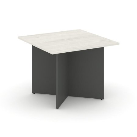 Стол переговорный квадратный SN-D.SPRG-003 (980х980х750) (Дуб Наварра/Антрацит)