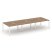 Рабочая станция 2-х сторонняя SN-5P.DRS-064 (4740х1232х750) (Тиквуд Светлый/Металл Антрацит)