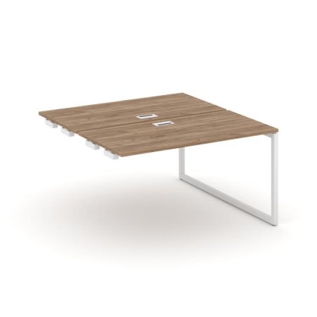 Стол-приставка к опорным элементам SN-4O.DPRS-013 (1380х1432х750) (Дуб Табак/Металл Белый)