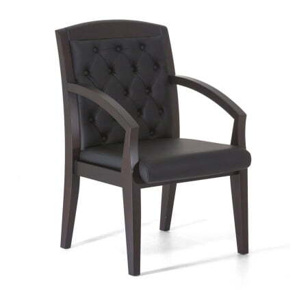 SENATOR LUX Кресло на 4-х опорах (Черный/Венге)