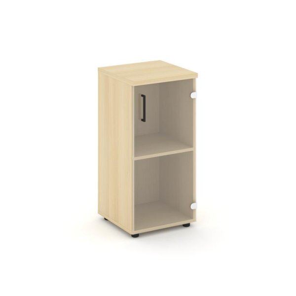 Шкаф низкий узкий SN.STU.E-302(R) (400х400х833) (Акация Лорка/Прозрачный)