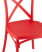 Стул Кроссбэк пластиковый красный (Стул пластиковый Кроссбэк красный)