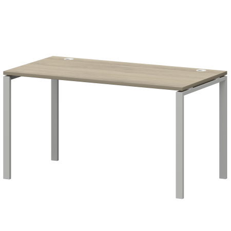 Стол на металлокаркасе Смарт СМС25-П-10К.73.Пр25 1000x730x750 (Кронберг/Белый)