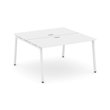 Рабочая станция 2-х сторонняя SN-4A.DRS-011 (980х1432х750) (Белый/Металл Белый)