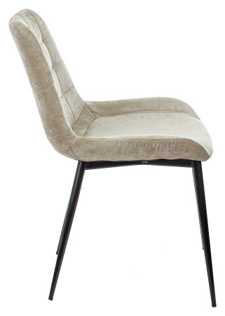 Стул для кухни KF-6 песочный Light 21 металл черный на ножках (KF-6/LT21) (Песочный)