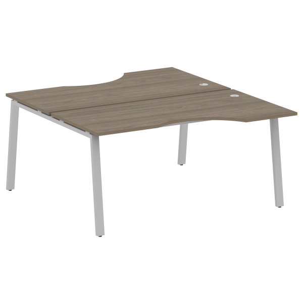 Рабочая станция криволинейная Metal System Style БА.РАС-СА-2.1 1600x1835x750 (Вяз/Серый металл)