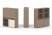 Тумба двойная + высокая надставка ES.NB.2V-10 (1500х410х1520) (Латте/Тиквуд Светлый)