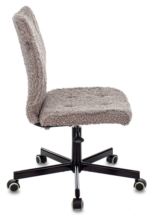 Кресло СН-330М серый экомех крестов. металл черный (Серый)