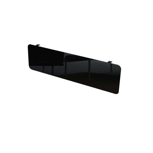 10ЭН.150.1 Экран подстольный HPL (1000x4x400) (Черный глянец металл HPL/Черный)