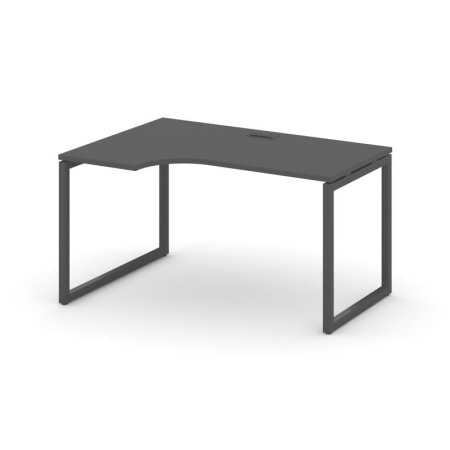Стол рабочий эргономичный SN-4O.SPA-002(L) (1580х600/980х750) (Антрацит/Металл Антрацит)