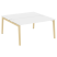 Рабочая станция на деревянных опорах Onix Wood OW.D.RS-2.4.8 1580x1635x750 (Тиквуд Светлый/Дуб Темный)