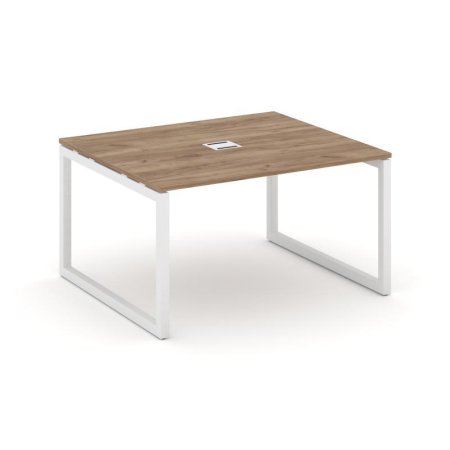 Стол переговорный SN-5O.SPRG-032 (1180х1180х750) (Дуб Табак/Металл Белый)
