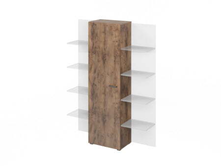 Шкаф для документов L-562 570х374х1916 (Таксония Шоколадная)