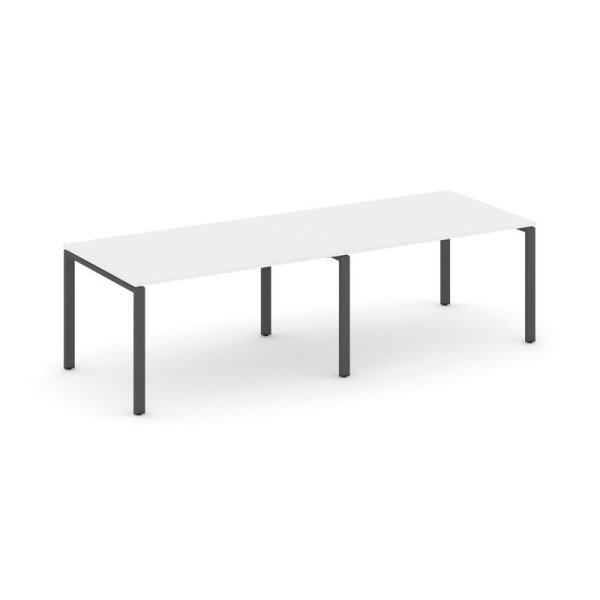 Стол переговорный SN-6P.SPRG-011.3 (1960х980х750) (Белый/Металл Антрацит)