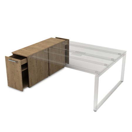 9ТП.012.2 Тумба с выкатной секцией (1635x450x750) (Teakwood)