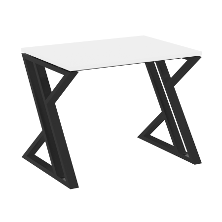 Стол рабочий VR.L-SRZ-1.7 980x720x750 (Белый Бриллиант/Черный металл)