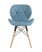 Стул Бон рогожка голубой (Стул Бон голубой)