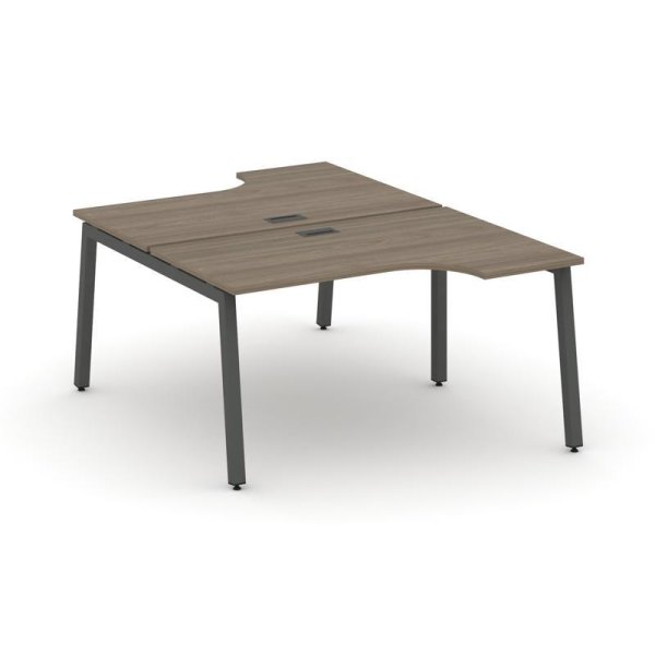 Рабочая станция эргономичная SN-5A.DRPA-002 (1580х1232/1992х750) (Вяз Благородный/Металл Антрацит)