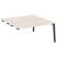 Стол-приставка двойной на деревянных опорах Onix Wood OW.D.SPR-4.8 1580x1635x750 (Тиквуд Светлый/Дуб Темный)