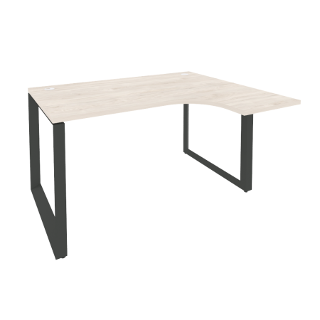 Стол эргономичный правый на О-образном м/к Onix O.MO-SA-3R 1380x1180x750 (Денвер Светлый/Черный металл)