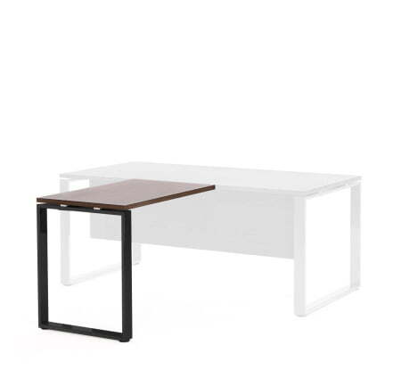 EXE Брифинг-приставка L100x60 (Орех/Черный металл)