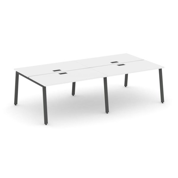 Рабочая станция 2-х сторонняя SN-6A.DRS-051 (1960х1632х750) (Белый/Металл Антрацит)