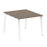 Стол для переговоров (1 столешница) на А-образном м/к Metal System Style БА.ПРГ-1.1 1000x1235x750 (Дуб наварра/Серый металл)