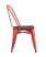 Стул TOLIX WOOD красный глянцевый (Стул Tolix красный глянцевый, темное дерево)