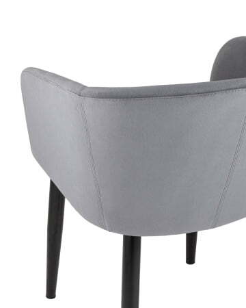 Кресло Ральф велюр серый (Стул Ральф серый)