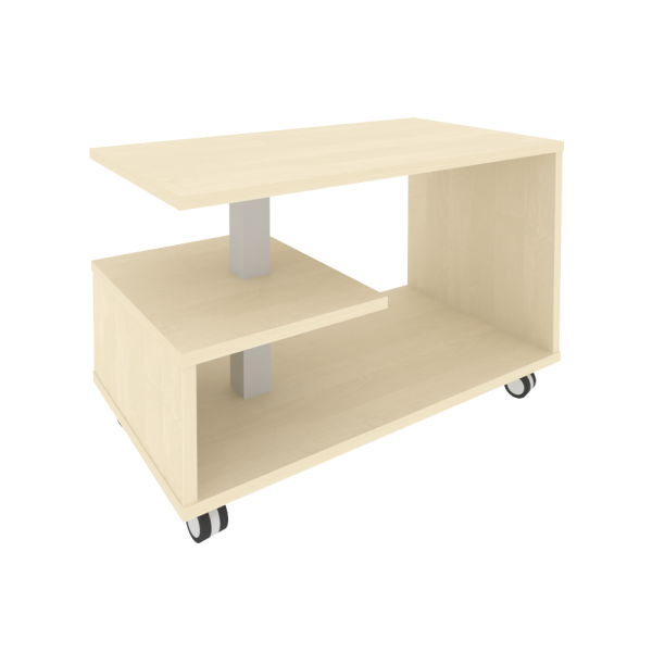Стол журнальный First KSM-1 на колесах 900x500x500 (Клен)