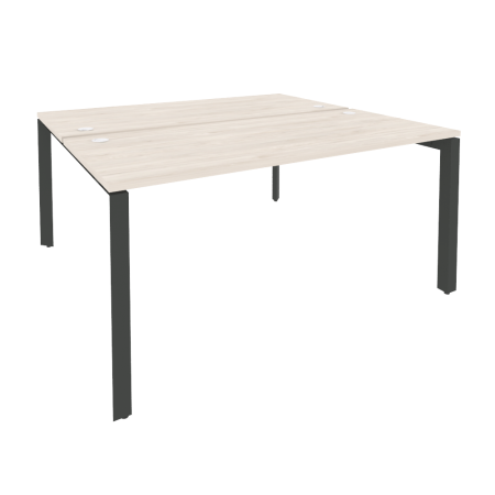 Рабочая станция на П-образном м/к Onix O.MP-D.RS-2.4.7 1580x1475x750 (Денвер Светлый/Черный металл)