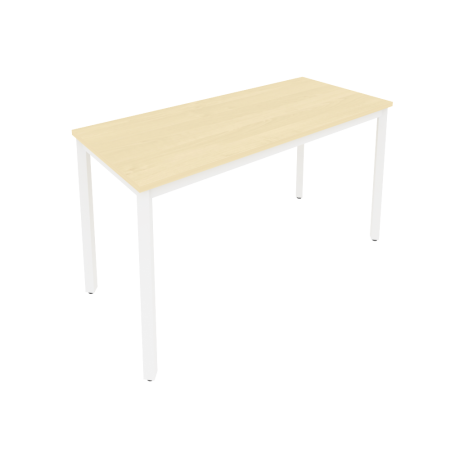 Стол письменный на металлокаркасе Slim С.СП-5.1 1380x600x750 (Клен/Белый металл)