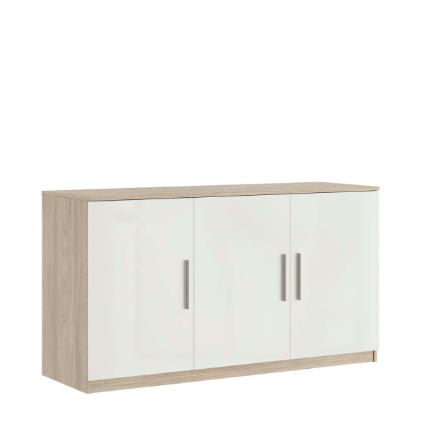 Креденция 3 двери, глянец AST33941421 (Вяз/белый)