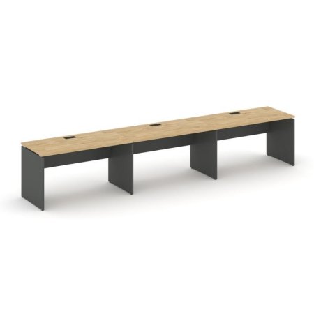 Рабочая станция 1 сторонняя SN-D.ORS-044 (4740х700х750) (Тиквуд Светлый/Антрацит)
