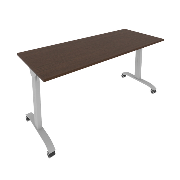 Стол складной мобильный Mobile system СМ-6 1600x650x757 (Венге Цаво/Серый металл)