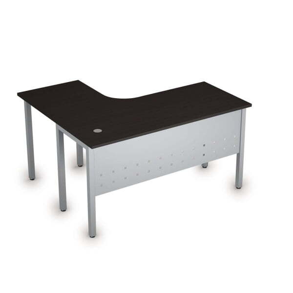 Стол письменный на металлокаркасе прав одиночная опора заказывается отдельно Стиль 2МК.131 1400x1200 (ВенгеСерый)