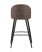 Стул барный Лион коричневая экокожа (Стул барный Лион коричневый)