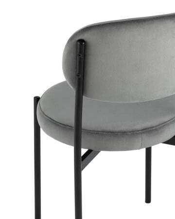 Стул Бриф велюр тёмно-серый (Стул Бриф темно-серый)
