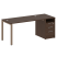 Рабочая станция с опорной тумбой Metal System Style БП.РС-СТП-1.3 1812x720x750 (Дуб Наварра/Серый металл)