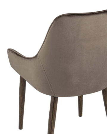 Стул Диана велюр коричневый (Стул Диана коричневый)