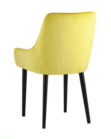 Стул Джоан велюр жёлтый (Стул Джоан желтый)