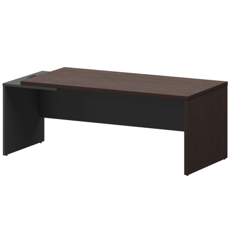 Стол руководителя левый Кортез KZ-20L 2000x900x750 (Дуб венге/Графит)