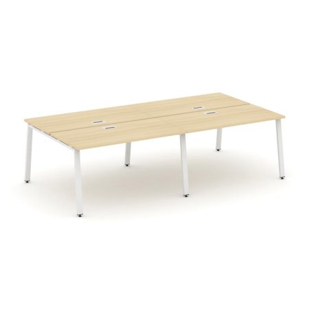 Рабочая станция 2-х сторонняя SN-6A.DRS-032 (2360х1232х750) (Акация Лорка/Металл Белый)