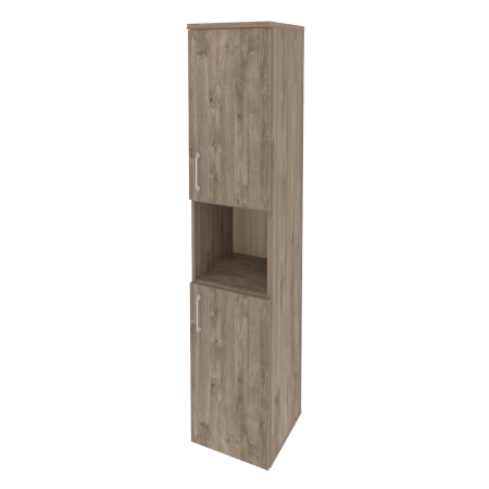 Шкаф высокий узкий правый Onix O.SU-1.5R 400x420x1977 (Тиквуд Темный)