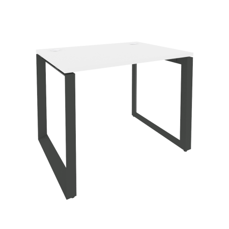 Стол рабочий на О-образном м/к Onix O.MO-SP-1.7 980x720x750 (Белый Бриллиант/Черный металл)