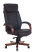 Кресло руководителя T-9924WALNUT черный кожа крестов. металл/дерево (Черный)