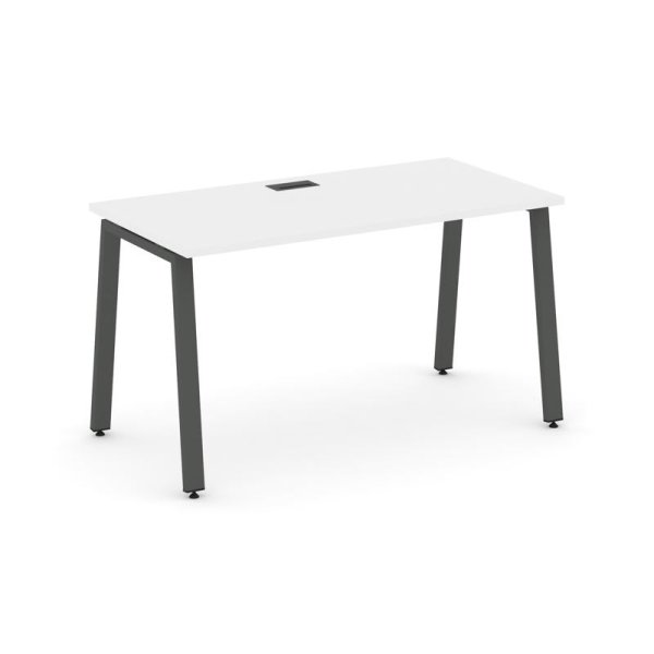 Стол письменный SN-6A.SP-001 (980х600х750) (Белый/Металл Антрацит)