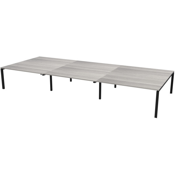 Стол переговорный на металлокаркасе Аргентум-МП НТМП.П-140.11.3 4200x1100x750 (Лиственница/Антрацит)